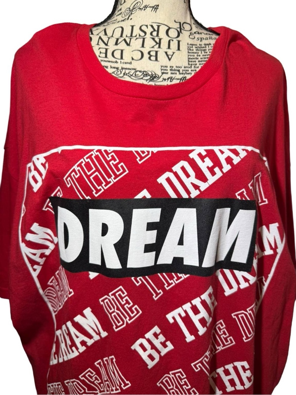Vibes Red "DREAM" Graphic T-Shirt | Men's Size 3XL | Streetwear Tee